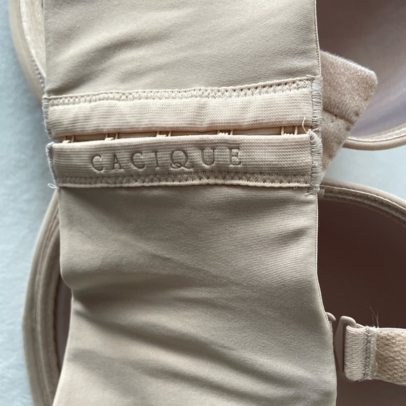Cacique Nude Multi-Way Boost Strapless Convertible Beige Nude Bra Size 42F - Picture 6 of 15